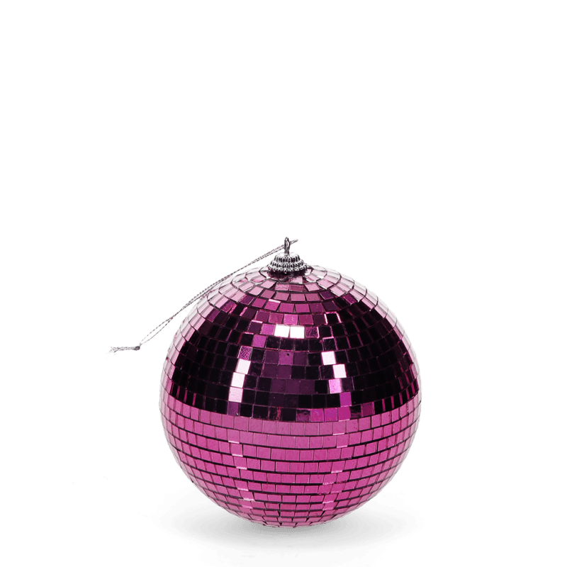 Rex London Hanging Disco Ball (10cm) - Pink
