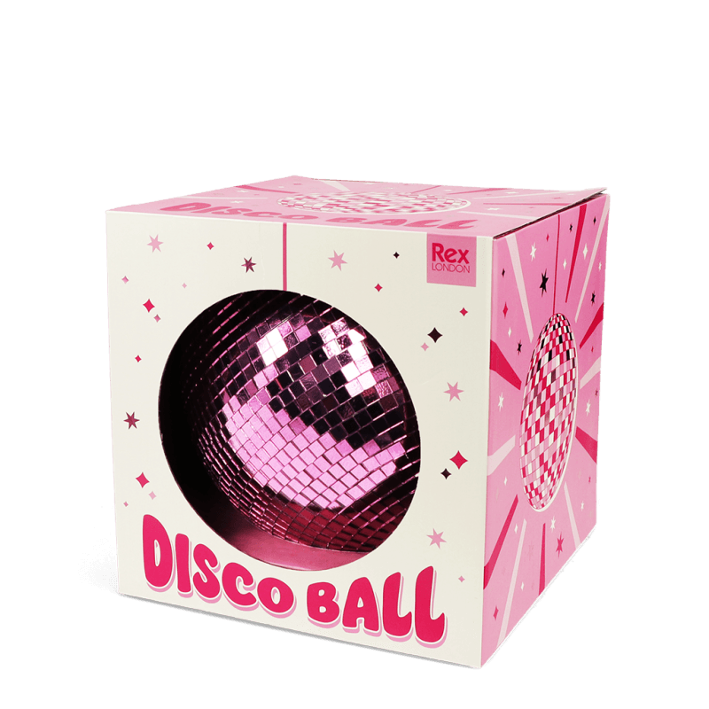 Rex London Hanging Disco Ball (15cm) - Pink