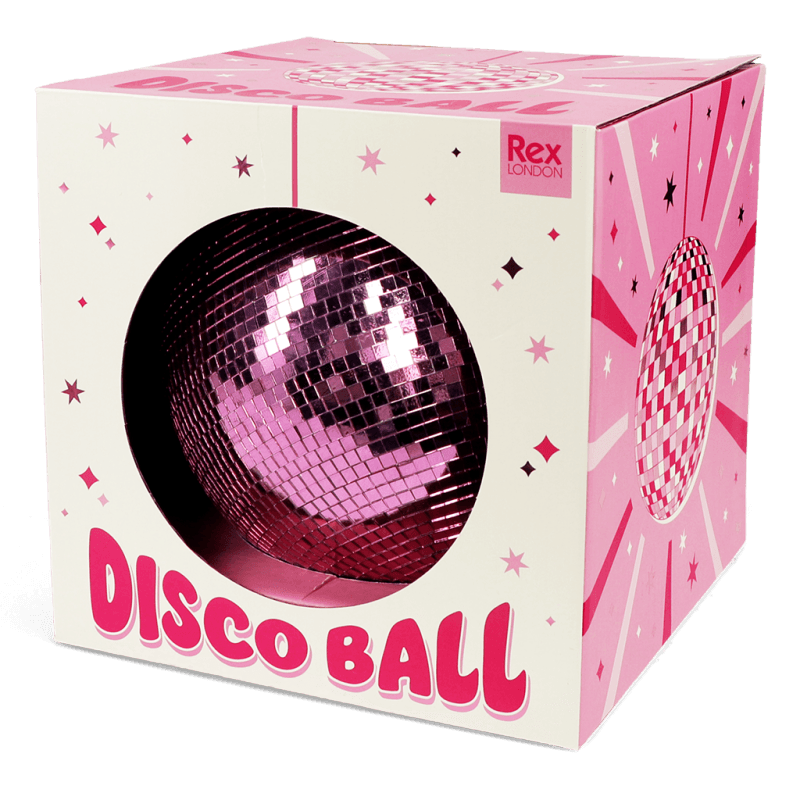 Rex London Hanging Disco Ball (20cm) - Pink