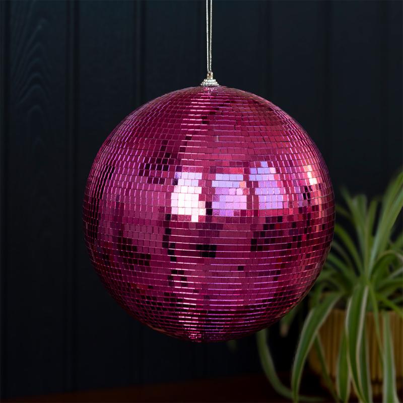 rex london Hanging disco ball (20cm) - Pink