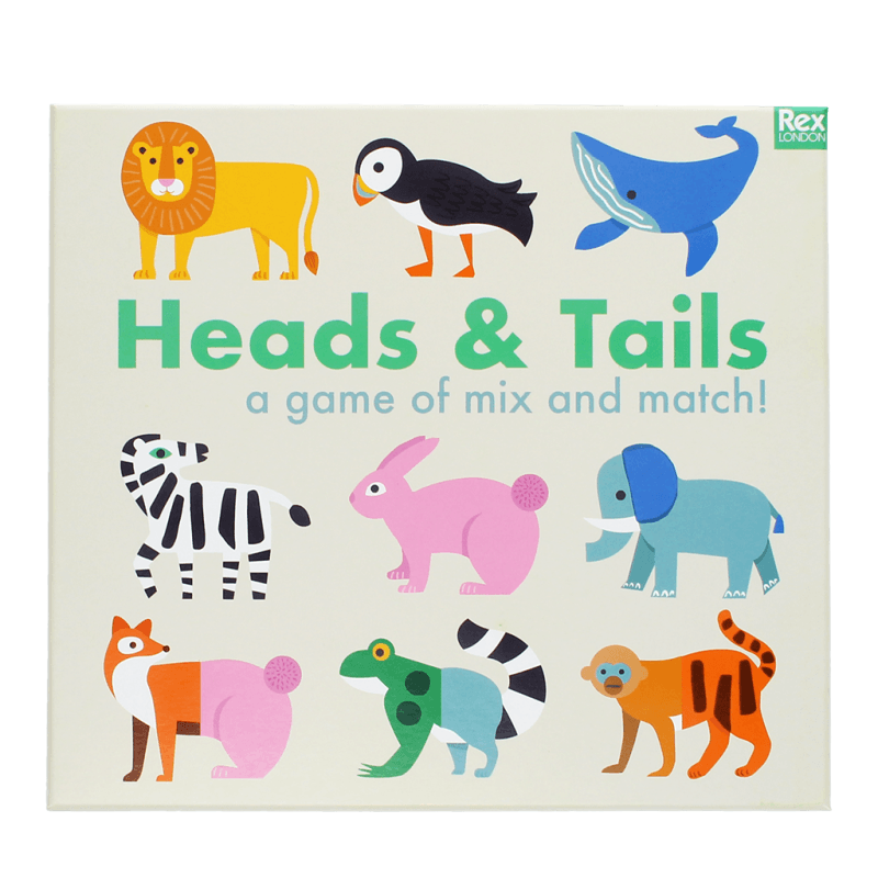 Rex London Heads And Tails Game (24 Pieces) - Animals