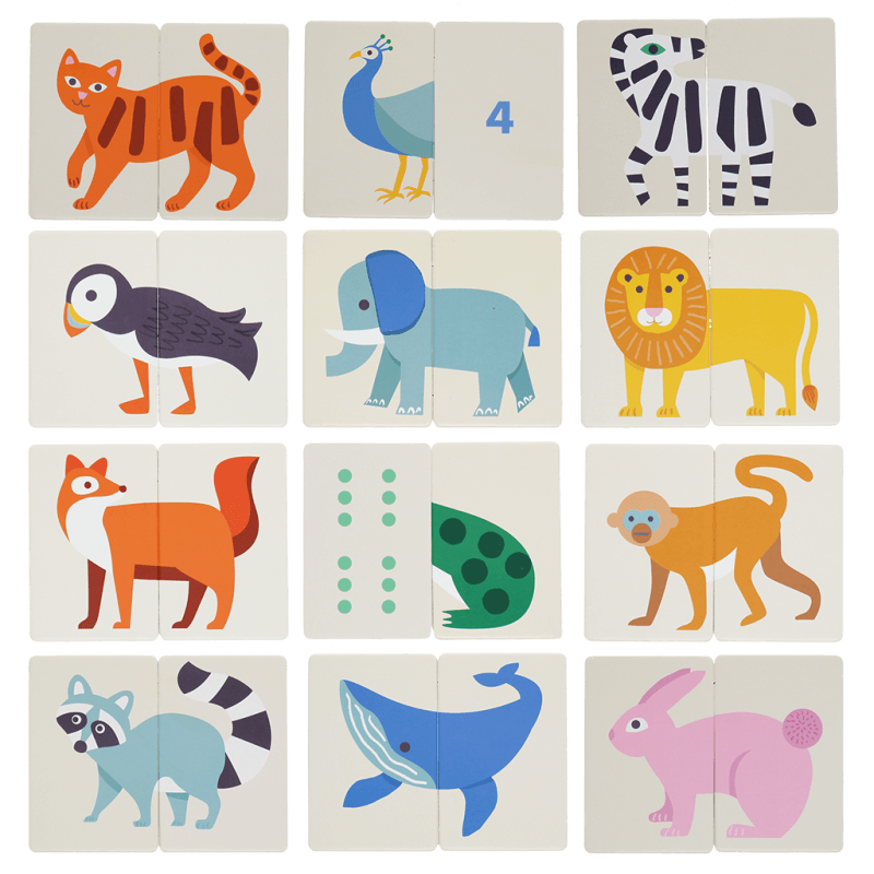 Rex London Heads And Tails Game (24 Pieces) - Animals