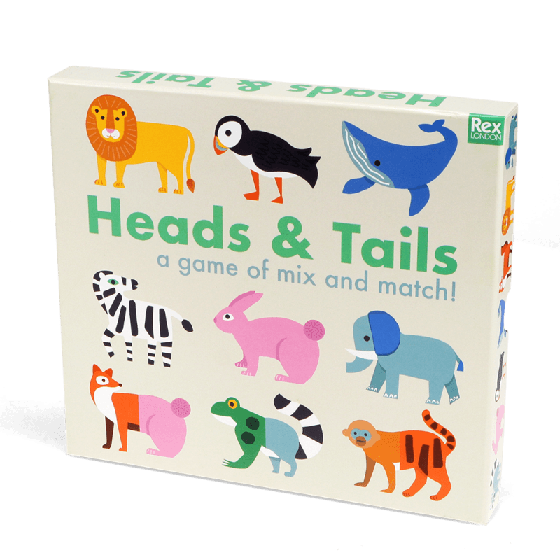 Rex London Heads And Tails Game (24 Pieces) - Animals
