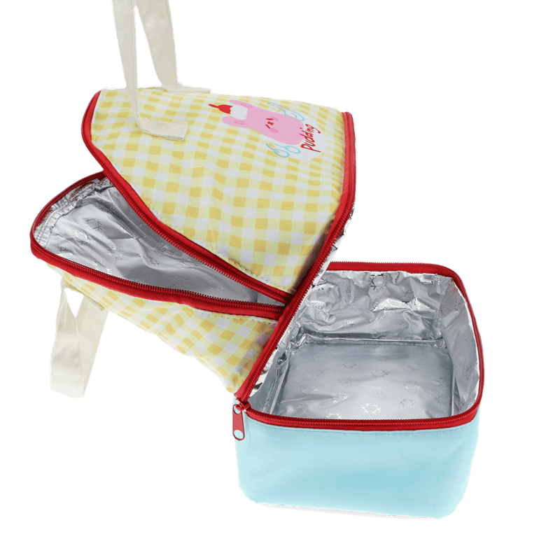 Rex London Insulated Lunch Bag - Yellow Check