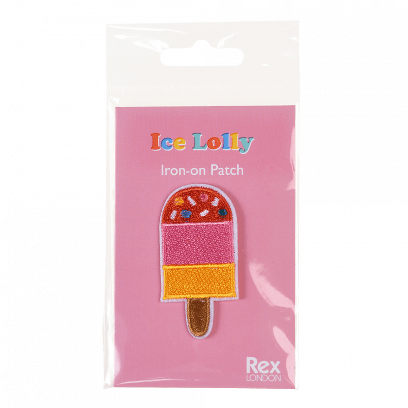 Rex London Iron On Patch - Ice Lolly