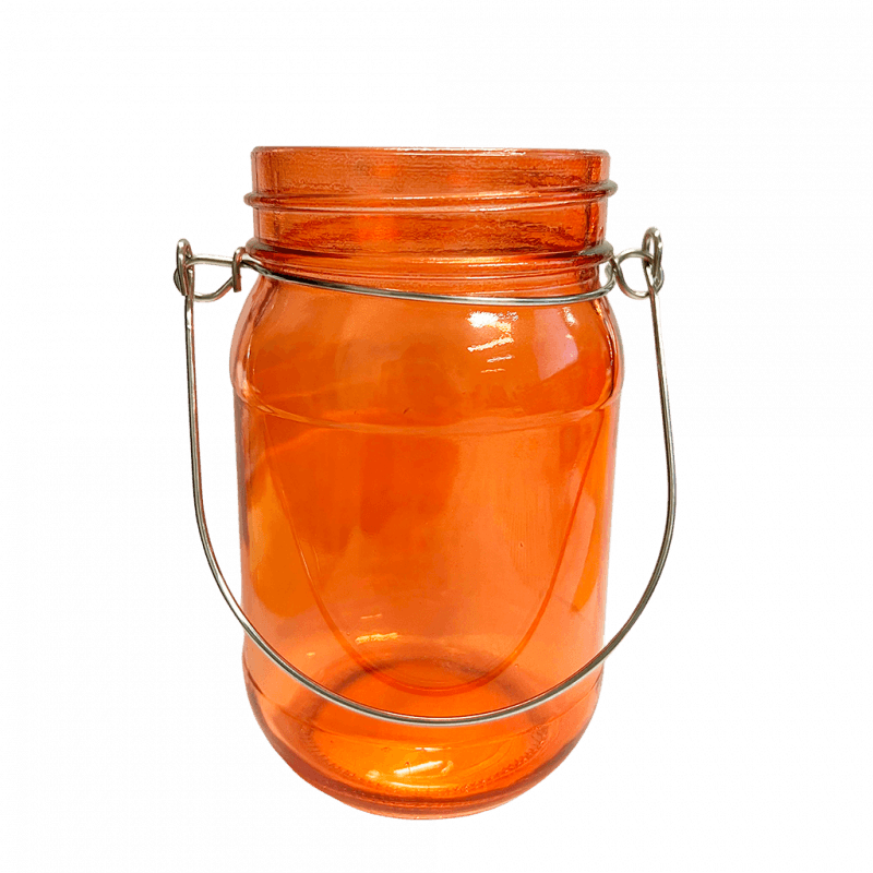 Rex London Jam Jar Tealight Holder - Orange