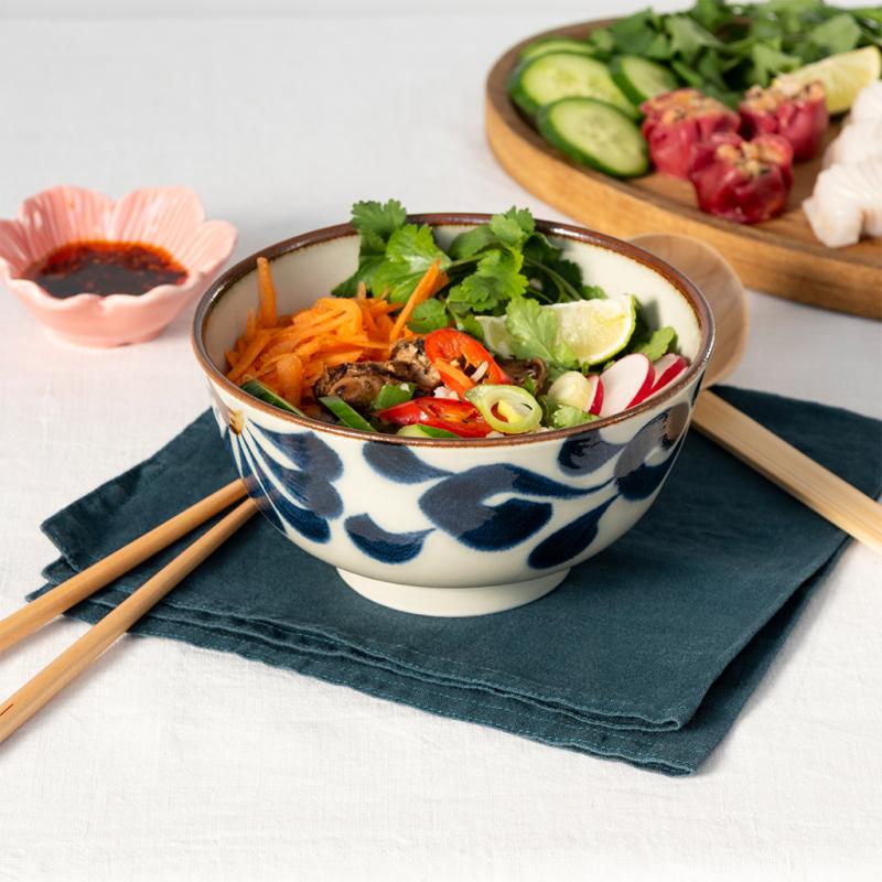 rex london Japanese porcelain bowl 16cm - Flower