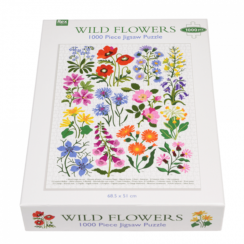 Rex London Jigsaw Puzzle (1000 Pieces) - Wild Flowers