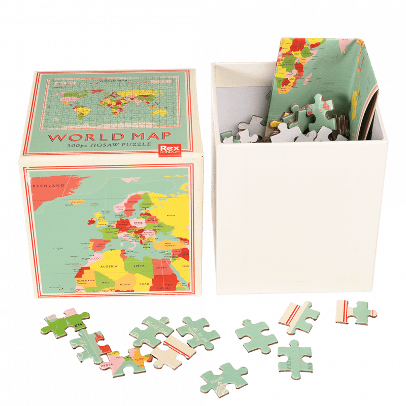 Rex London Jigsaw Puzzle (300 Pieces) - World Map