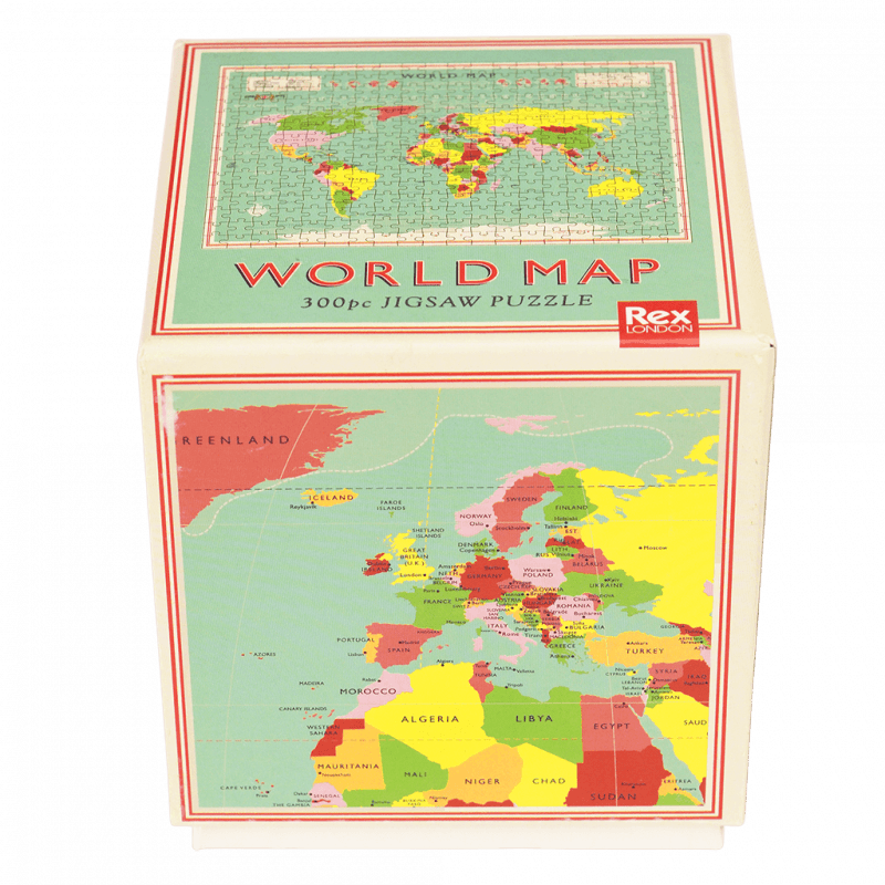 Rex London Jigsaw Puzzle (300 Pieces) - World Map