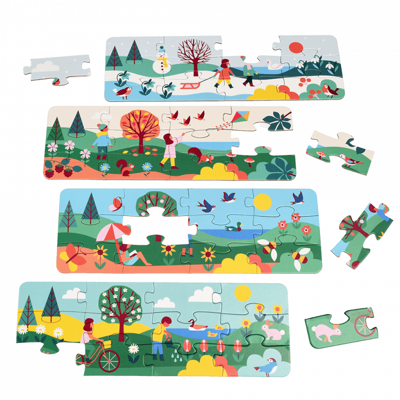 Rex London Jigsaw Puzzles (4 X 12 Pieces) - Seasons