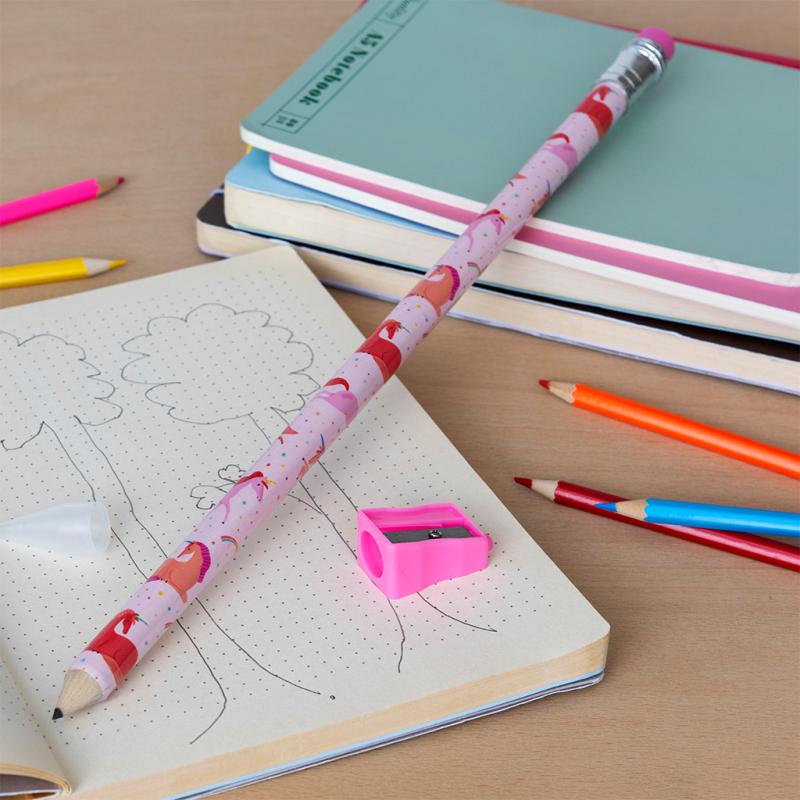rex london Jumbo pencil with sharpener - Unicorn