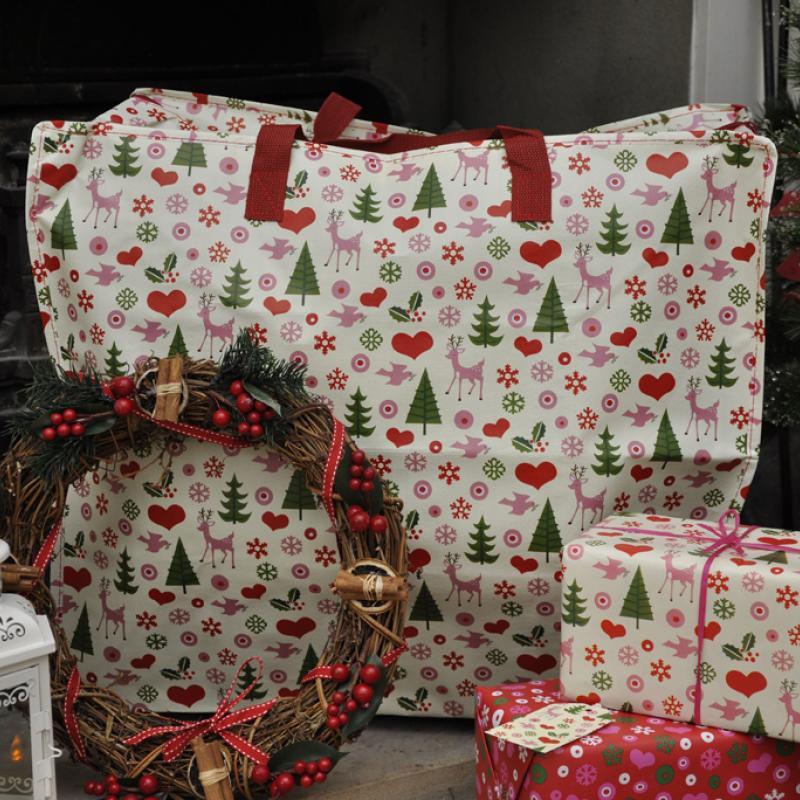 Rex London Jumbo Storage Bag - 50s Christmas