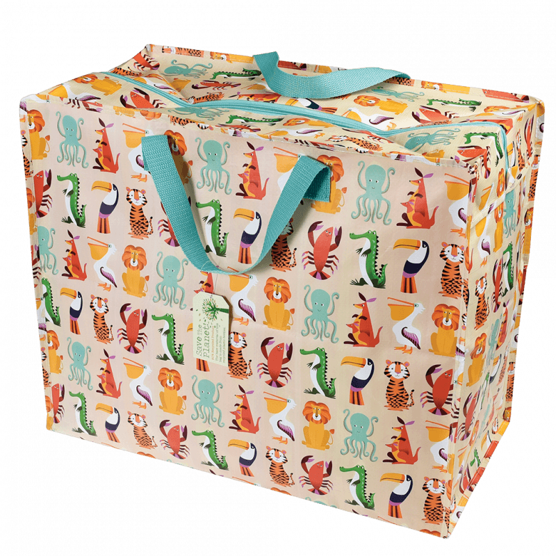 Rex London Jumbo Storage Bag - Colourful Creatures