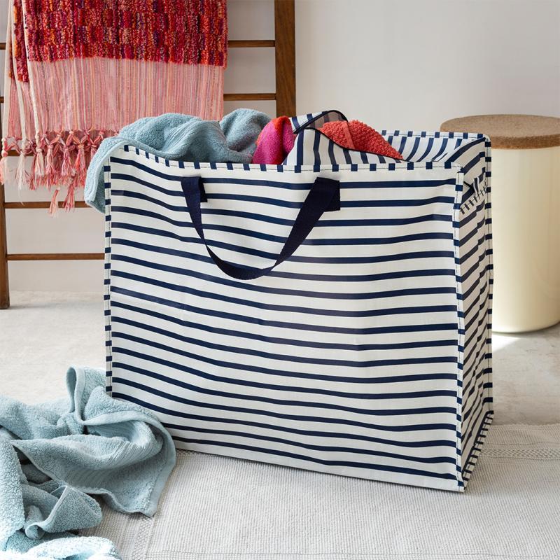 rex london Jumbo storage bag - Nautical Stripes