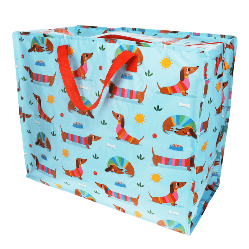 Rex London Jumbo Storage Bag - Sunny Sausage Dog
