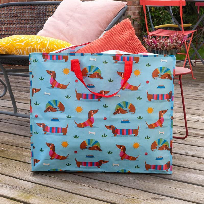 rex london Jumbo storage bag - Sunny Sausage Dog