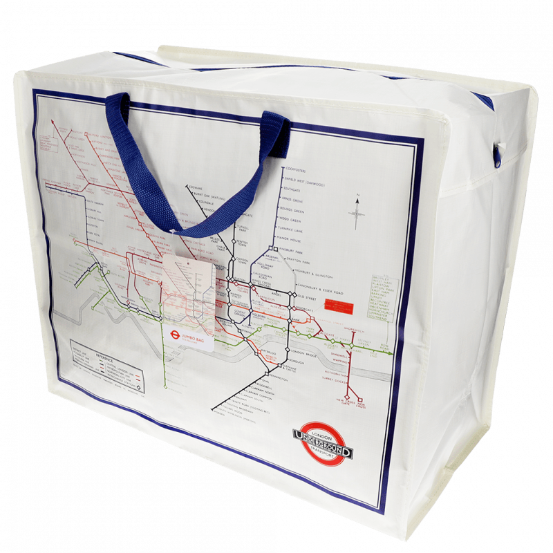Rex London Jumbo Storage Bag - TfL Heritage Tube Map