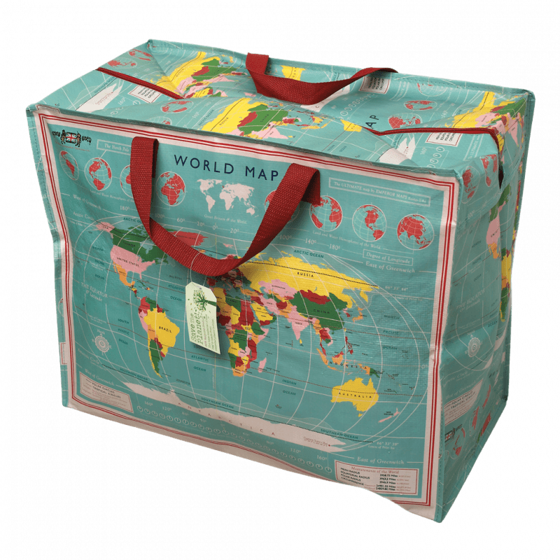 Rex London Jumbo Storage Bag - World Map