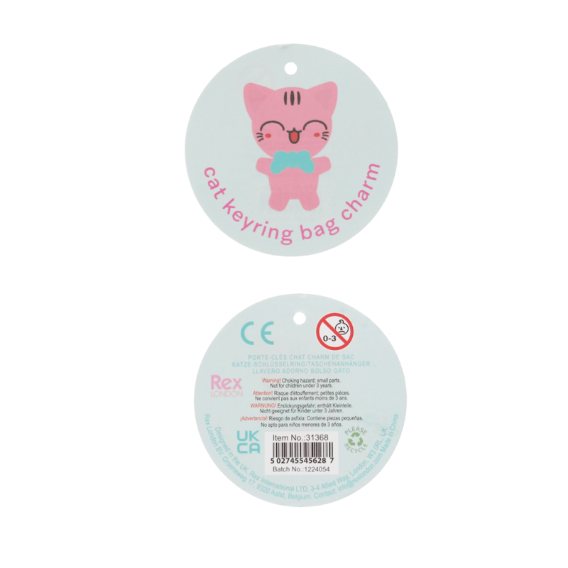 Rex London Keyring Bag Charm - Cat