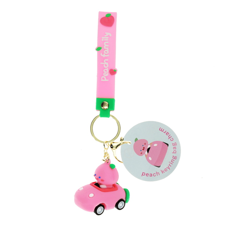 Rex London Keyring Bag Charm - Peach