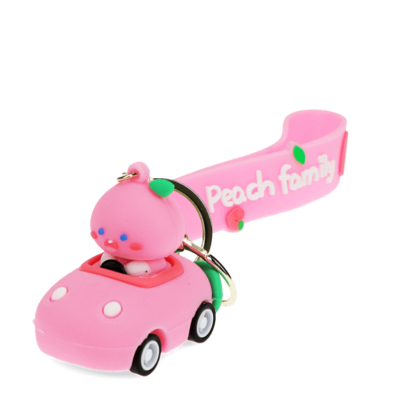 Rex London Keyring Bag Charm - Peach