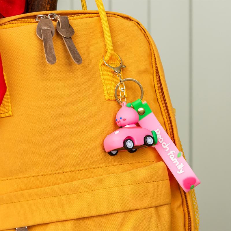 rex london Keyring bag charm - Peach