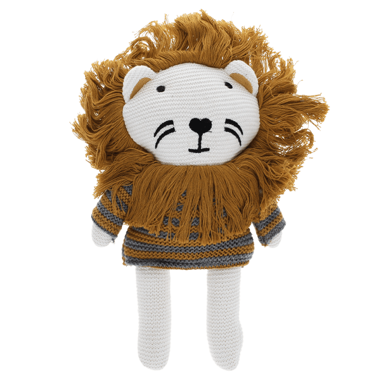 Rex London Knitted Soft Toy - Lion