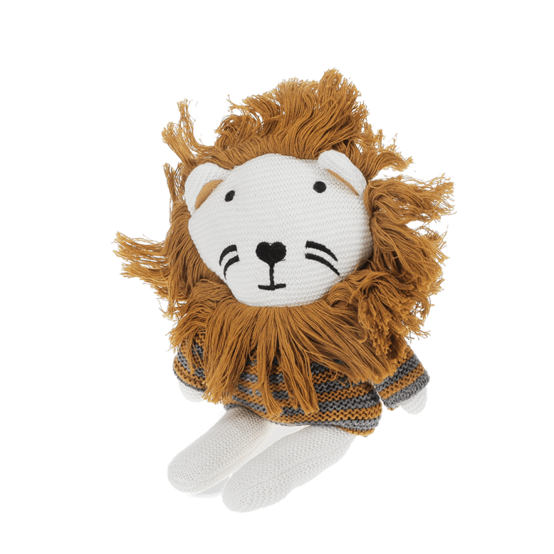 Rex London Knitted Soft Toy - Lion