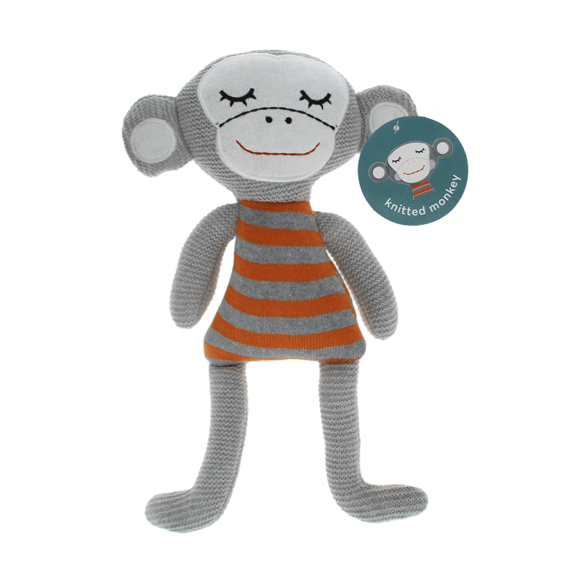 Rex London Knitted Soft Toy - Monkey