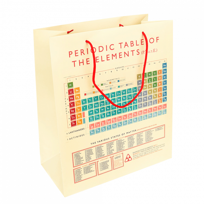 Rex London Large Gift Bag - Periodic Table