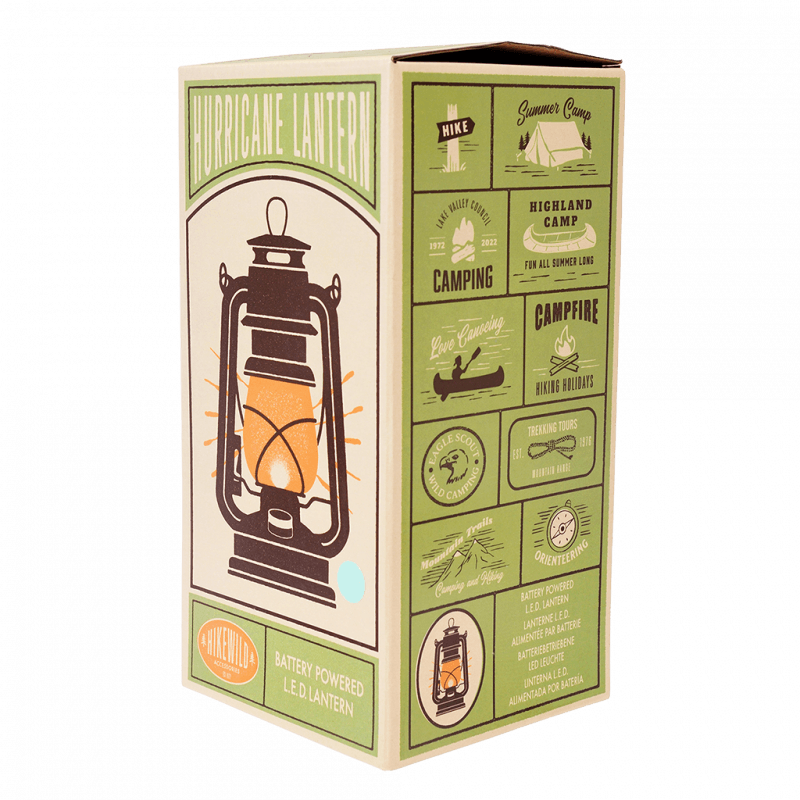 Rex London LED Hurricane Lantern - Aqua