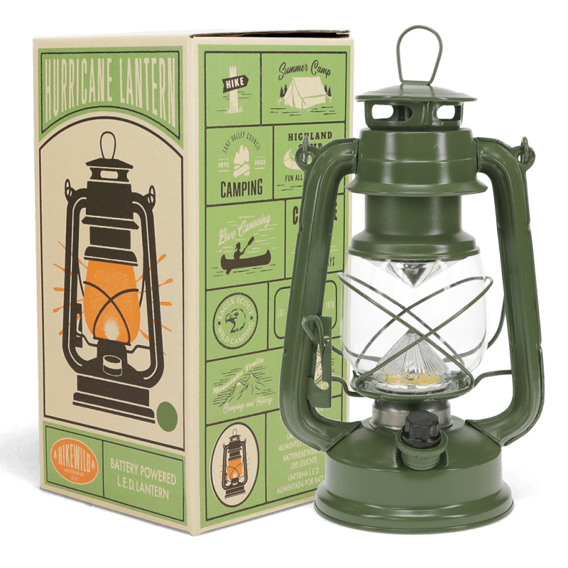 Rex London LED Hurricane Lantern - Green