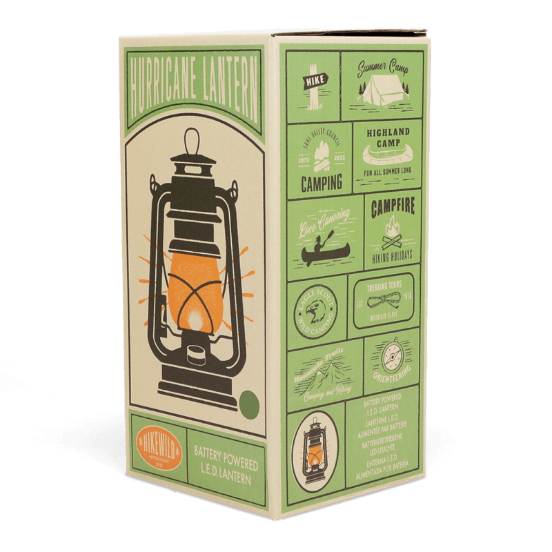 Rex London LED Hurricane Lantern - Green