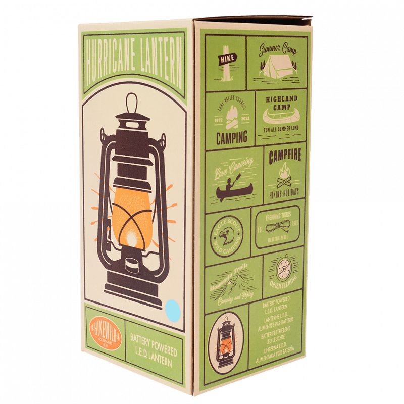 Rex London LED Hurricane Lantern - Light Blue