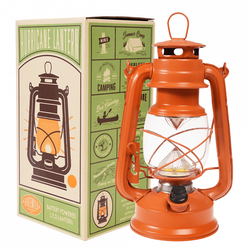 Rex London LED Hurricane Lantern - Orange