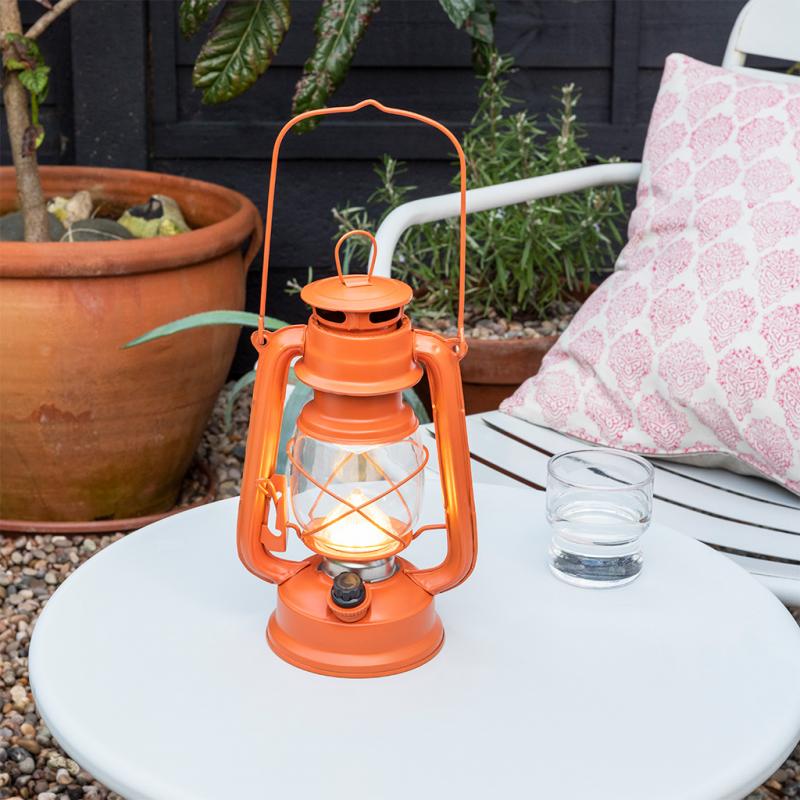 rex london LED hurricane lantern - Orange