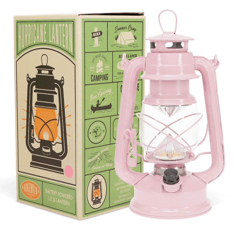 Rex London LED Hurricane Lantern - Pink
