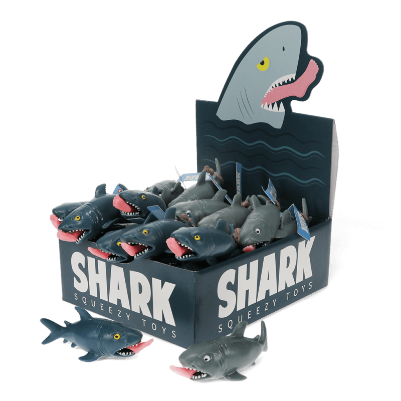 Rex London Leg-biting Shark Squeezy Toy - Assorted