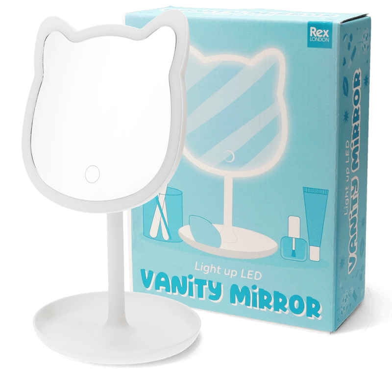 Rex London Light Up Vanity Mirror - Cat