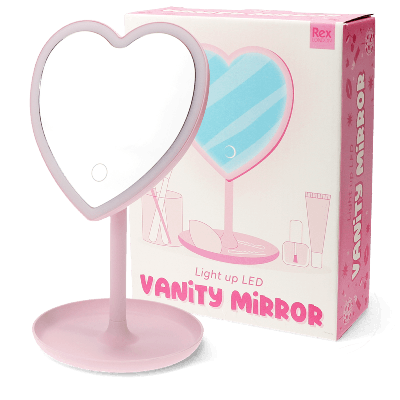 Rex London Light Up Vanity Mirror - Heart