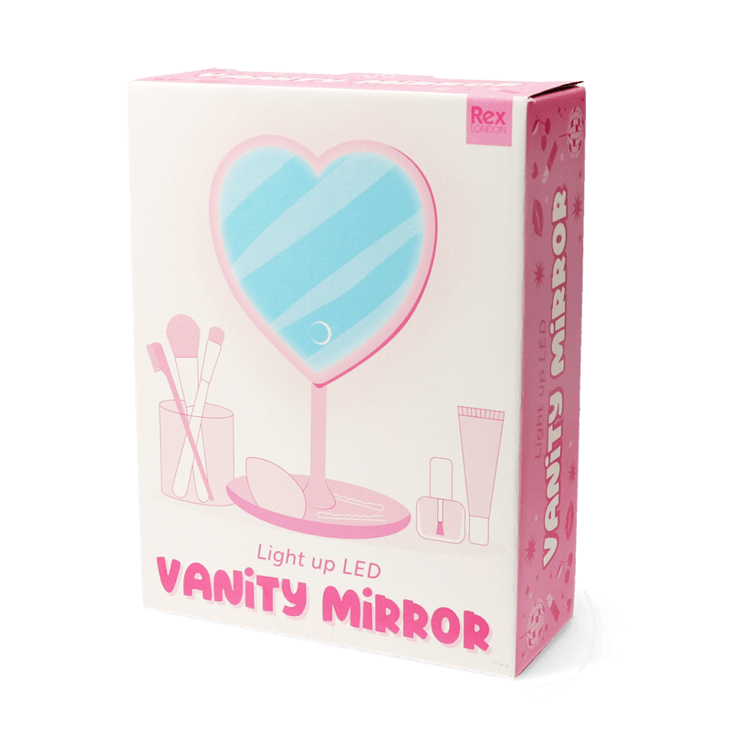 Rex London Light Up Vanity Mirror - Heart