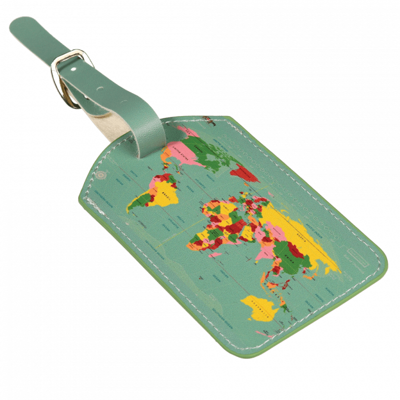 Rex London Luggage Tag - World Map
