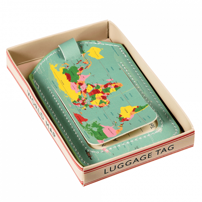 Rex London Luggage Tag - World Map