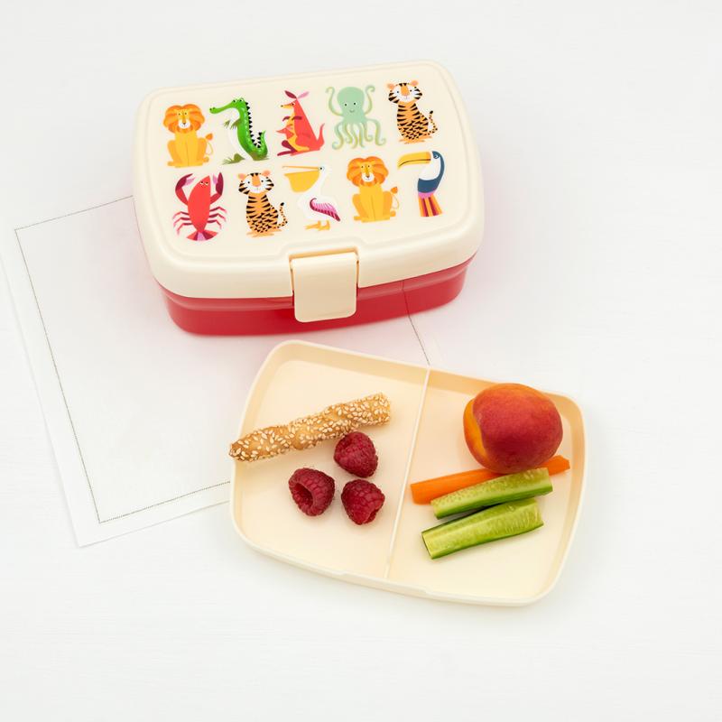rex london Lunch box with tray - Colourful Creatures
