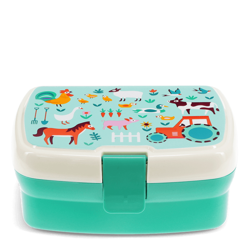 Rex London Lunch Box With Tray - Farmyard