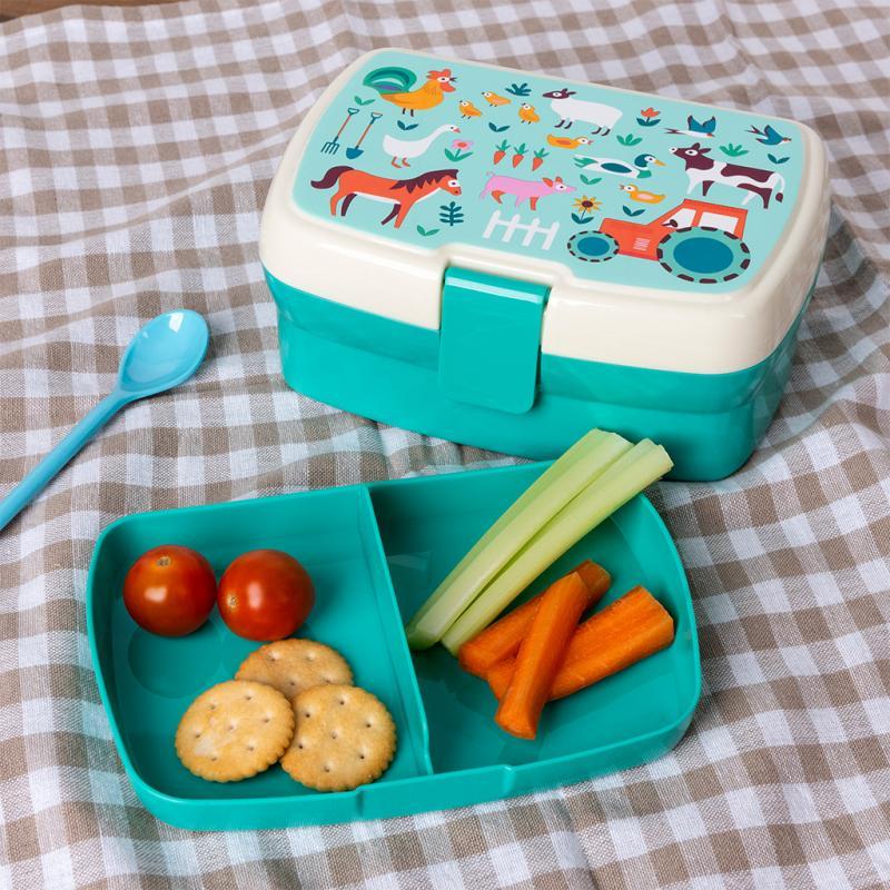 rex london Lunch box with tray - Farmyard