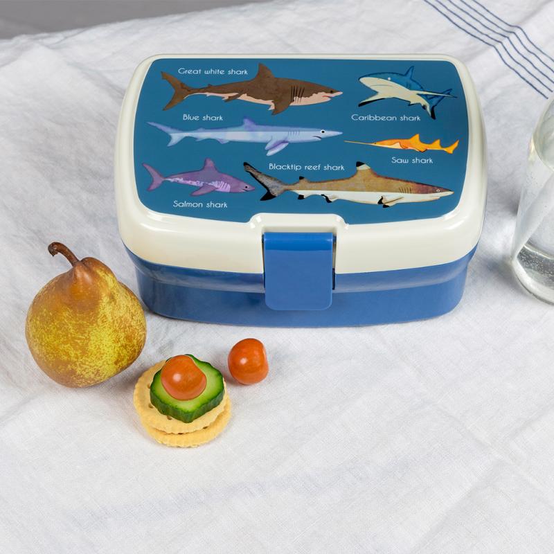 rex london Lunch box with tray - Sharks
