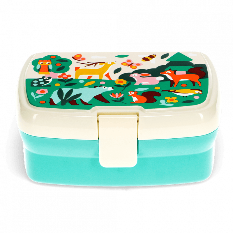 Rex London Lunch Box With Tray - Woodland