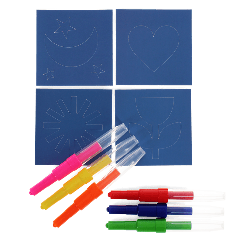 Rex London Magic Rainbow Coloured Blow Pens